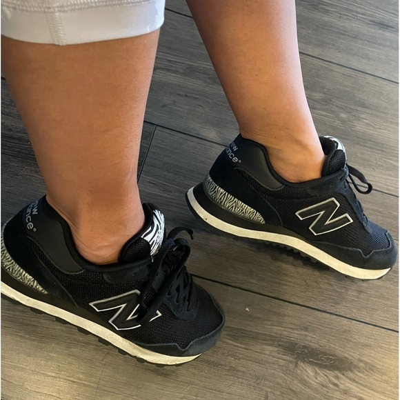 NewBalance Womens 515 Black Zebra Print Animal Print Sneakers w/Suede Size 8 🔥 - Picture 7 of 10
